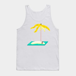 Banana with a parasol Tank Top